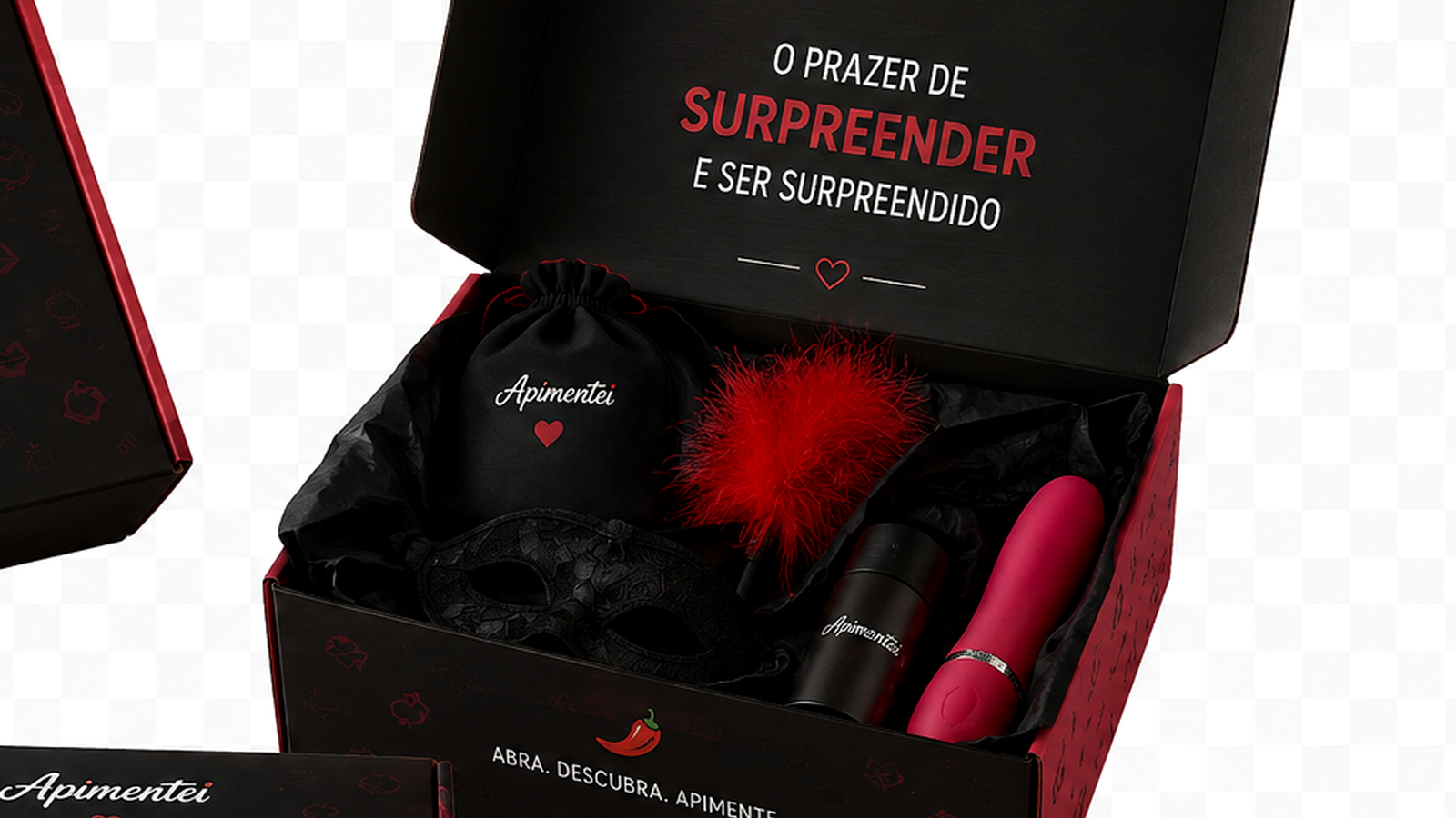 Box Surpresa Apimentada da Apimentei une praticidade, mistério e experiências para casais