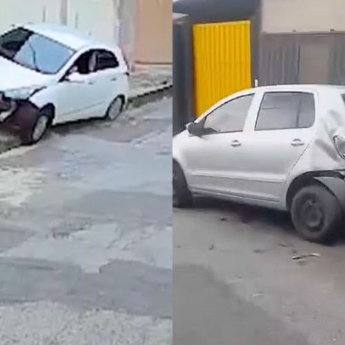 Após consumo de álcool, jovem sem autorização, perde controle do carro e se envolve em acidente em Belo Horizonte; ASSISTA AO VÍDEO.